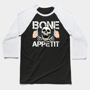 Halloween Costume Scary Skeleton Skull Face Horror Party Baseball T-Shirt